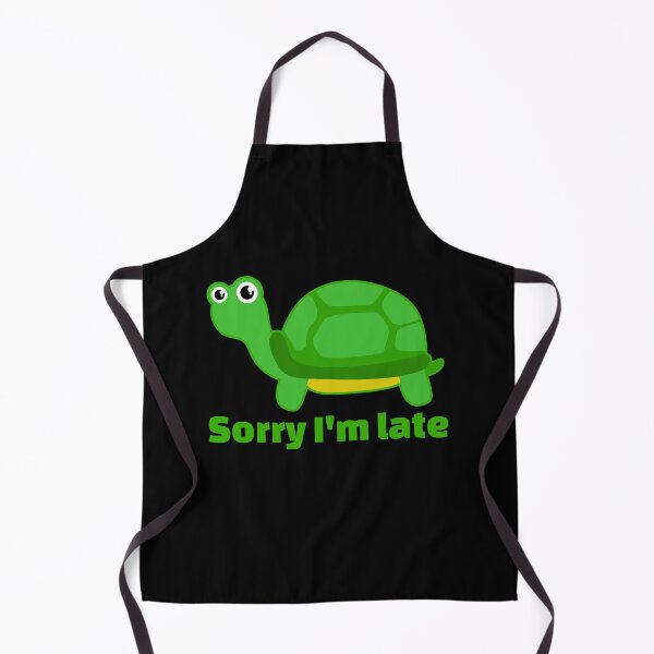 Item preview, Sorry I'm Late Funny Turtle Cartoon designed and sold by chaaval.