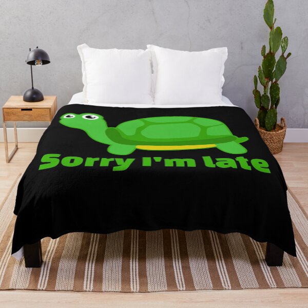 Item preview, Sorry I'm Late Funny Turtle Cartoon designed and sold by chaaval.