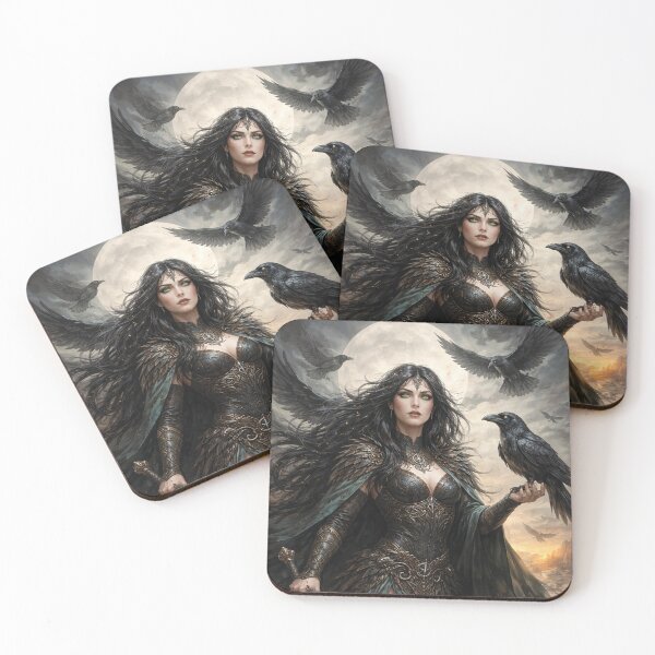 Item preview, Morrigan, Raven Celtic Goddess Painting designed and sold by GalleryKauffeld.