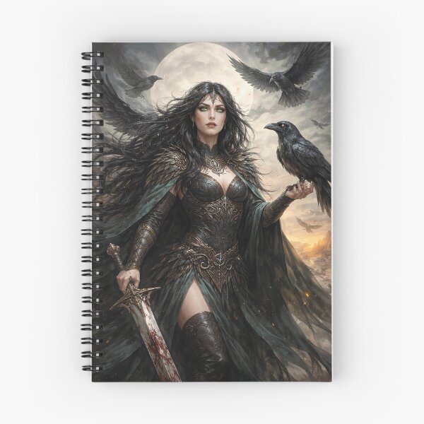 Item preview, Morrigan, Raven Celtic Goddess Painting designed and sold by GalleryKauffeld.