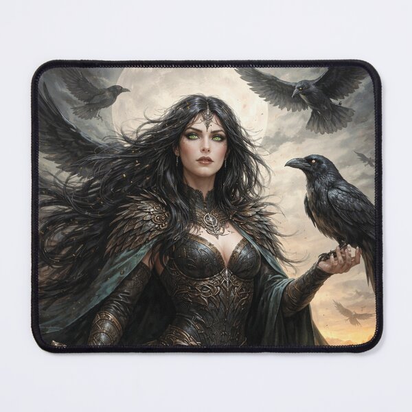 Item preview, Morrigan, Raven Celtic Goddess Painting designed and sold by GalleryKauffeld.