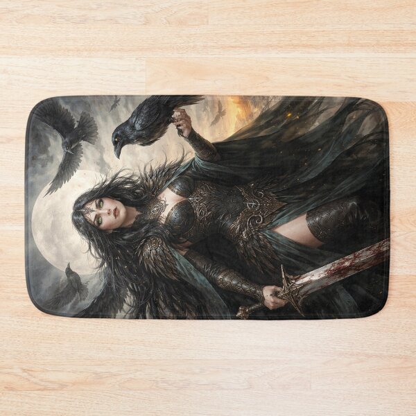 Item preview, Morrigan, Raven Celtic Goddess Painting designed and sold by GalleryKauffeld.