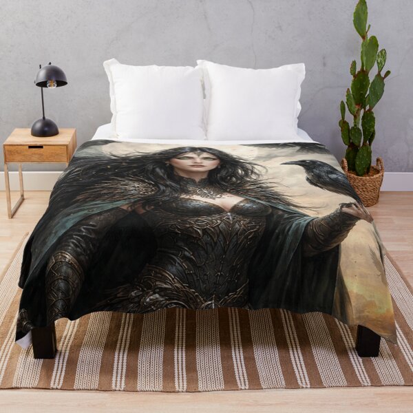 Item preview, Morrigan, Raven Celtic Goddess Painting designed and sold by GalleryKauffeld.
