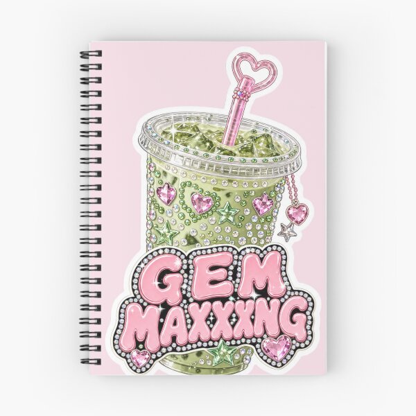 Item preview, Pegatina Gem Maxxing Matcha – Bebida de matcha helado con diamantes de imitación estilo Y2K Kawaii designed and sold by MuseAI.