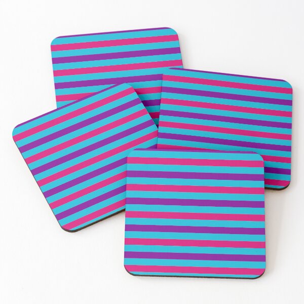 Item preview, Purple And Pink Stripes Design Blue  designed and sold by PatternTitan.
