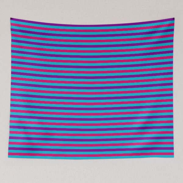 Item preview, Purple And Pink Stripes Design Blue  designed and sold by PatternTitan.