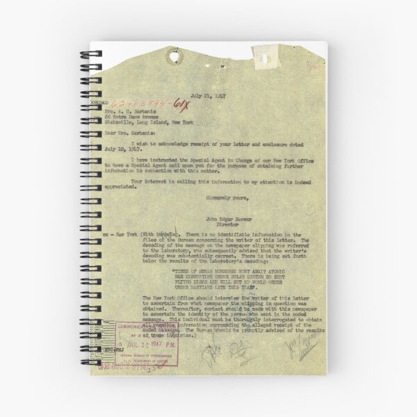 Item preview, UFO - DECLASSIFIED 65_hs1-834228961_62-hq-83894_section_2 designed and sold by CG17s.