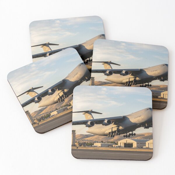Item preview, C-5 Galaxy Taking Off Over Airfield designed and sold by Airpower Art.