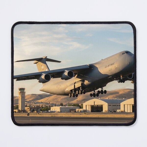 Item preview, C-5 Galaxy Taking Off Over Airfield designed and sold by Airpower Art.