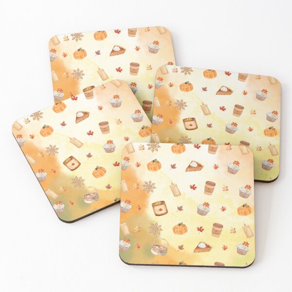 Item preview, Pumpkin Pie Latte Phone | Watercolor Autumn Leaves, Cozy Fall Accessory designed and sold by QuicksandCase.