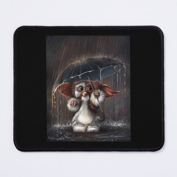 Item preview, Furry Creature Holding Black Umbrella In Rainstorm designed and sold by ibrahhim.