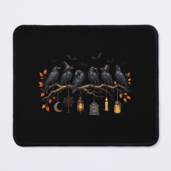 Item preview, Vintage Halloween Ravens On Branch Gothic Witchy Crows designed and sold by haitrieuic96.