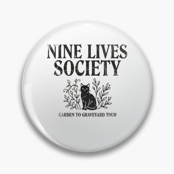 Item preview, Nine Lives Society Black Cat Garden To Graveyard Tour Vintage Witchy Aesthetic designed and sold by raedattia.