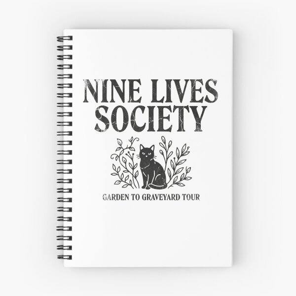Item preview, Nine Lives Society Black Cat Garden To Graveyard Tour Vintage Witchy Aesthetic designed and sold by raedattia.