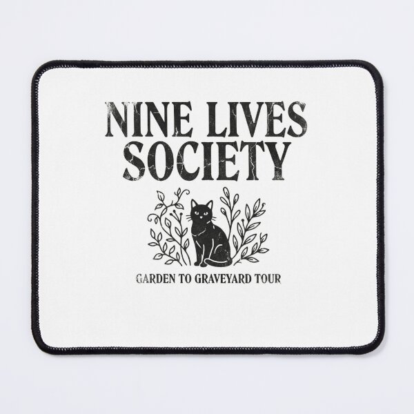 Item preview, Nine Lives Society Black Cat Garden To Graveyard Tour Vintage Witchy Aesthetic designed and sold by raedattia.