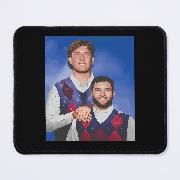 Item preview, Two Men Argyle Vests Blue designed and sold by withorange.