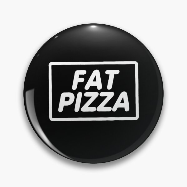 Item preview, Fat Pizza White Typography designed and sold by withorange.