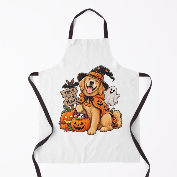 Item preview, Halloween Golden Retriever Witch Dog – Trick or Treat Spooky Halloween designed and sold by procreativefox.