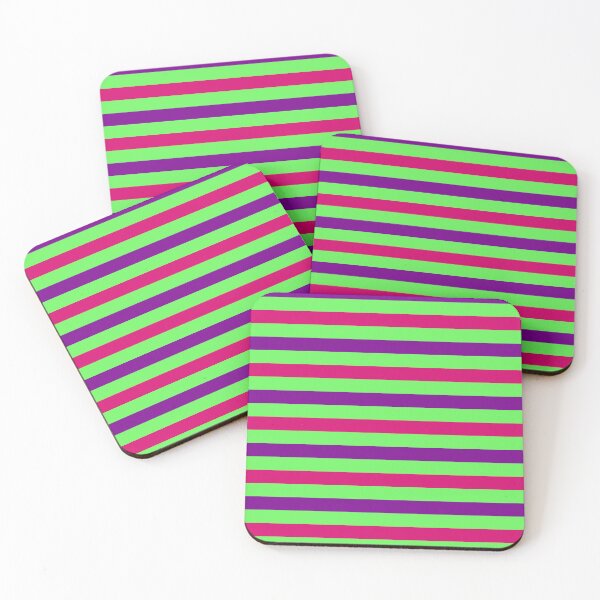 Item preview, Purple And Pink Stripes Design Green  designed and sold by PatternTitan.