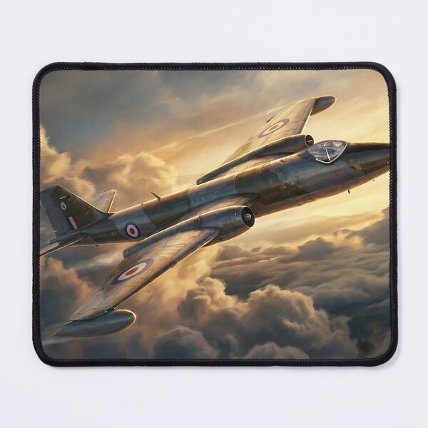 Item preview, Canberra Jet Bomber Against Storm Clouds designed and sold by Airpower Art.