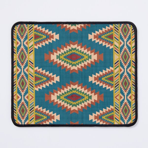 Item preview, Southwestern American Boho Tribal Pattern Area Rug designed and sold by Momoko-Hikaru.