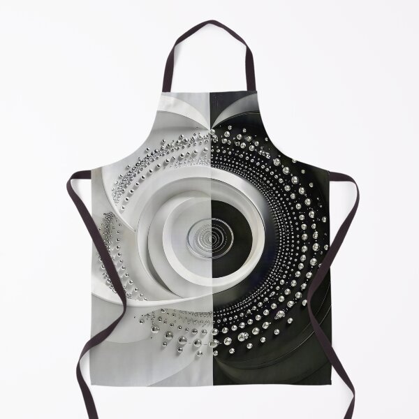 Item preview, Monochrome Geometric Spiral in Black and White designed and sold by Vicky Brago-Mitchell®.