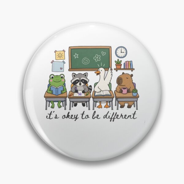 Item preview, It’s Okay to Be Different – Cute Animal Positive Message designed and sold by roartusa.