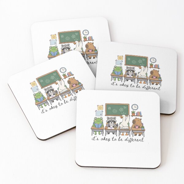 Item preview, It’s Okay to Be Different – Cute Animal Positive Message designed and sold by roartusa.