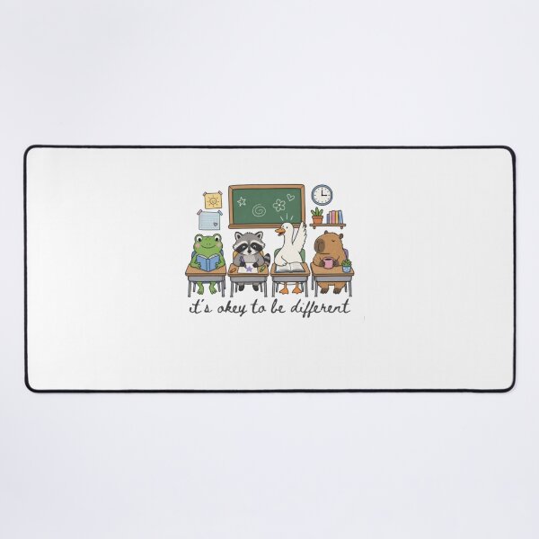 Item preview, It’s Okay to Be Different – Cute Animal Positive Message designed and sold by roartusa.