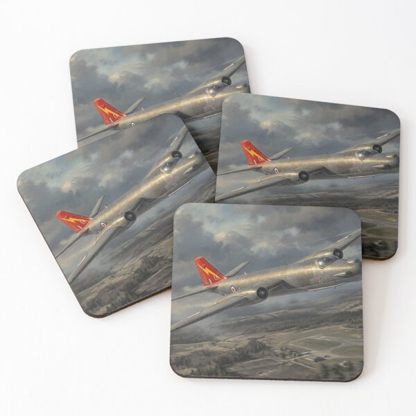 Item preview, Canberra Bomber Painting Over Countryside designed and sold by Airpower Art.