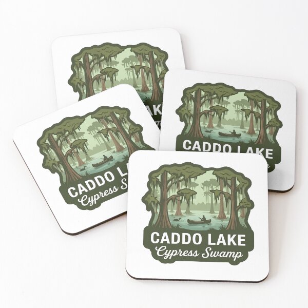 Item preview, Caddo Lake Cypress Swamp Texas Louisiana Vintage Canoe Patch designed and sold by LittleArij.