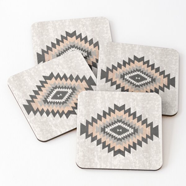 Item preview, Neutral Southwestern Boho Tribal Geometric Diamond Pattern designed and sold by Momoko-Hikaru.