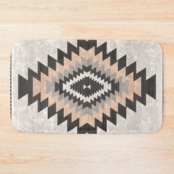Item preview, Neutral Southwestern Boho Tribal Geometric Diamond Pattern designed and sold by Momoko-Hikaru.