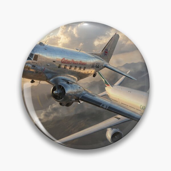 Item preview, Cathay Pacific DC-3 and 777 Legacy Flight designed and sold by Airpower Art.
