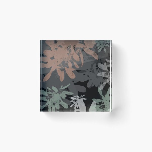 Item preview, Dark Moody Botanical Leaves Sillhouette Pattern designed and sold by GajaSedej.