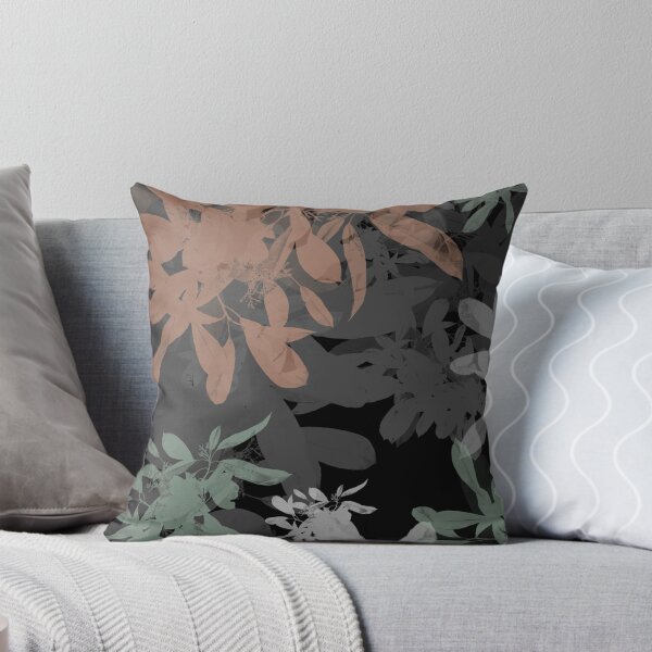 Item preview, Dark Moody Botanical Leaves Sillhouette Pattern designed and sold by GajaSedej.