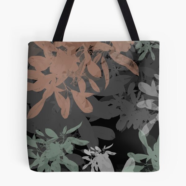 Item preview, Dark Moody Botanical Leaves Sillhouette Pattern designed and sold by GajaSedej.