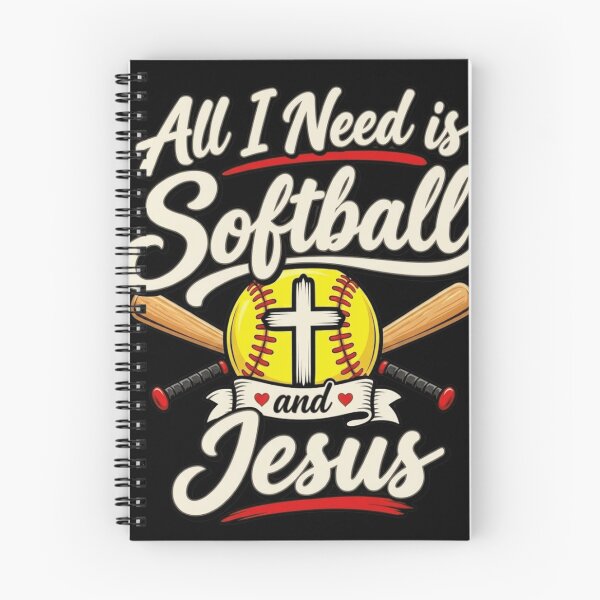 Item preview, All I Need Is Softball And Jesus Faith Cross Ball designed and sold by haitrieuic96.