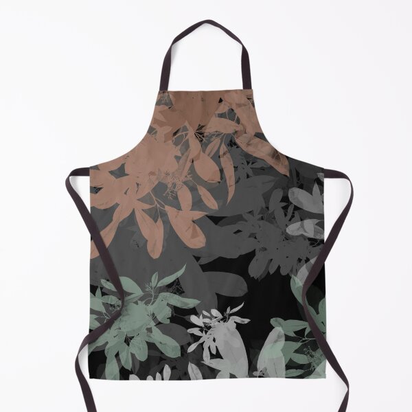 Item preview, Dark Moody Botanical Leaves Sillhouette Pattern designed and sold by GajaSedej.
