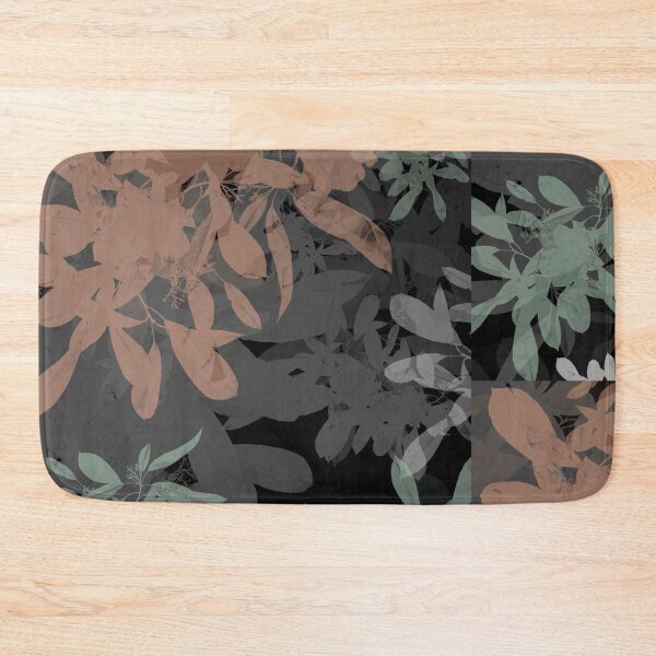 Item preview, Dark Moody Botanical Leaves Sillhouette Pattern designed and sold by GajaSedej.