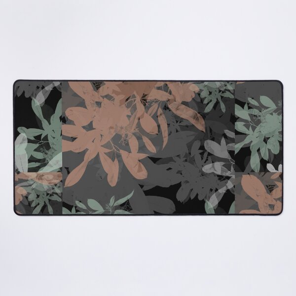 Item preview, Dark Moody Botanical Leaves Sillhouette Pattern designed and sold by GajaSedej.
