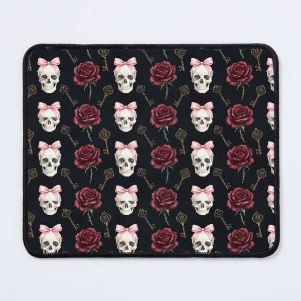 Item preview, Gothic Coquette Pattern - Skulls, Bows and Dark Roses designed and sold by conamor-bymel.