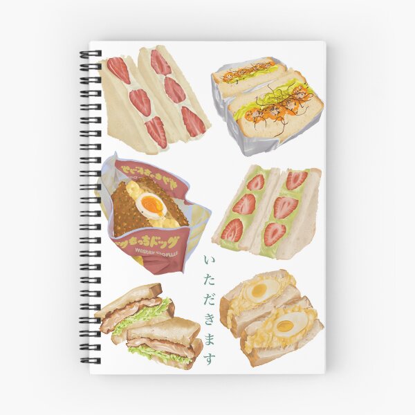 Item preview, Japanese Sando Collection – Strawberry, Egg & Katsu Sandwiches designed and sold by FeedMeLikeUDraw.