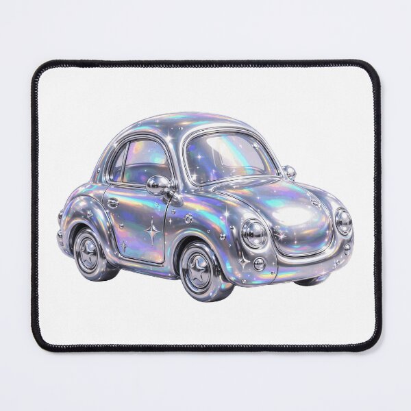 Item preview, Puffy Chrome Cute Retro Car designed and sold by Teeny Quities.