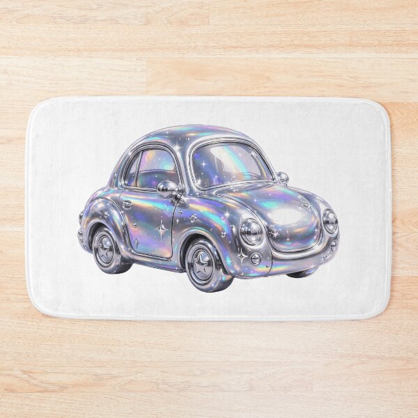Item preview, Puffy Chrome Cute Retro Car designed and sold by Teeny Quities.