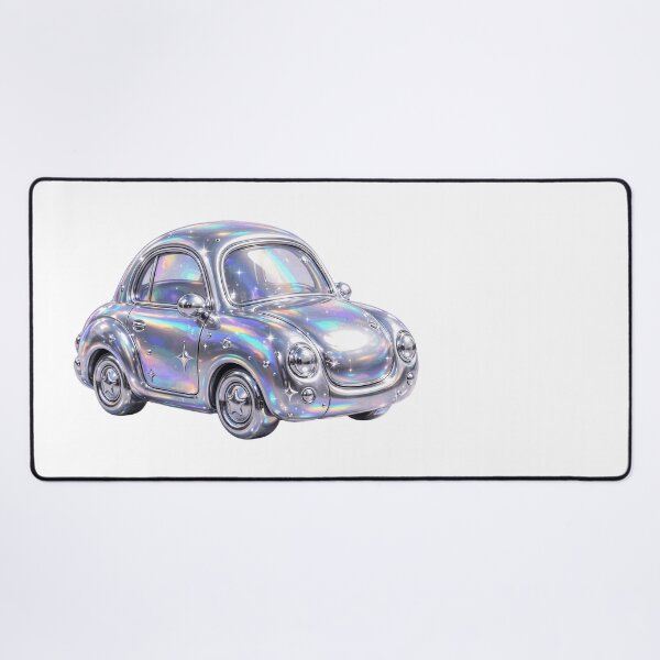 Item preview, Puffy Chrome Cute Retro Car designed and sold by Teeny Quities.