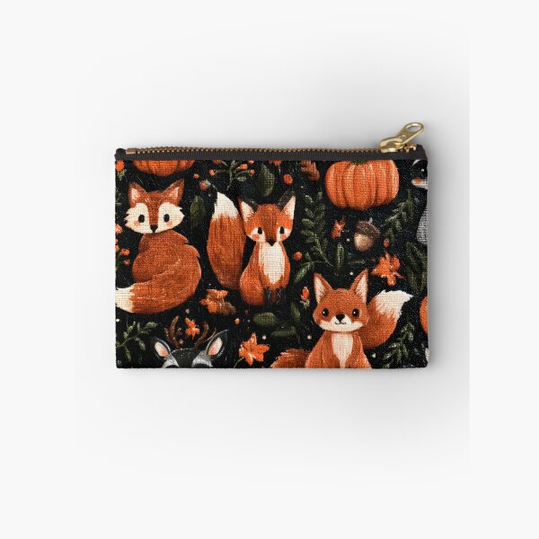 Item preview, Woodland Foxes & Pumpkins – Cozy Autumn Forest Pattern designed and sold by KAM-KAM-STORE.