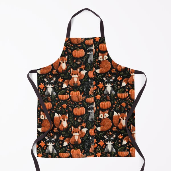 Item preview, Woodland Foxes & Pumpkins – Cozy Autumn Forest Pattern designed and sold by KAM-KAM-STORE.