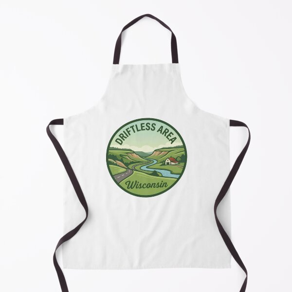 Item preview, Driftless Area Wisconsin Bluff Country Scenic River Vintage Badge designed and sold by LittleArij.