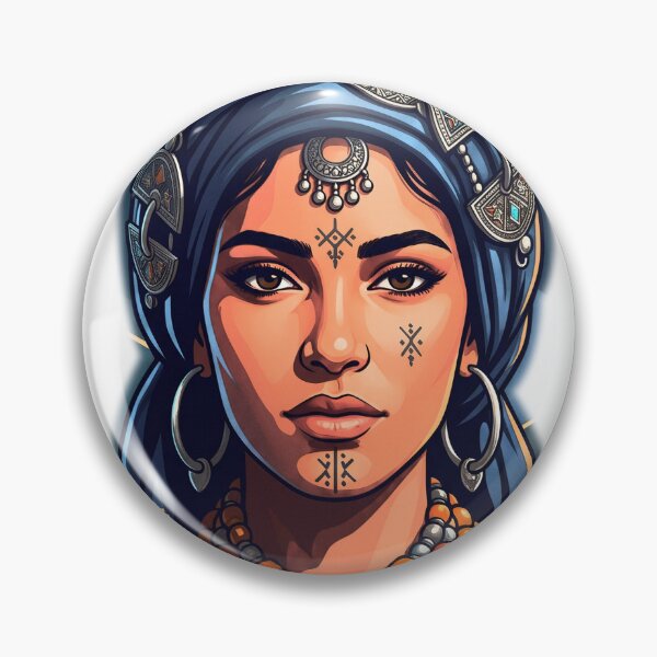 Item preview, Amazigh Berber Woman — Moroccan Tribal Portrait designed and sold by Faissal SBIAA.